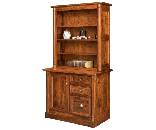 Covington 1 Door Credenza With Bookcase Topper