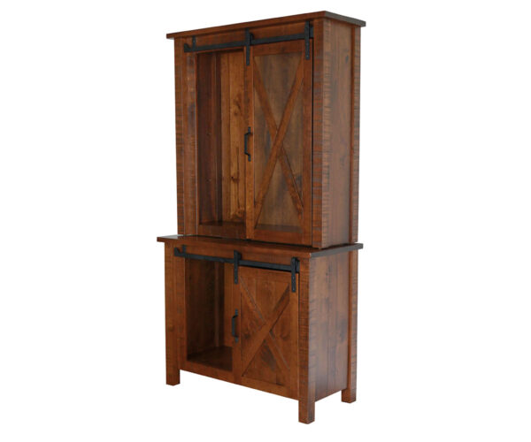Sliding Barn Floor 2 Door Hutch