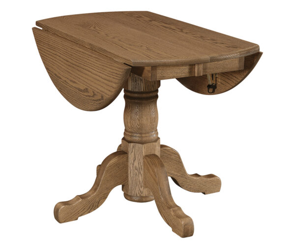 Homestead Single Pedestal Drop Leaf Table